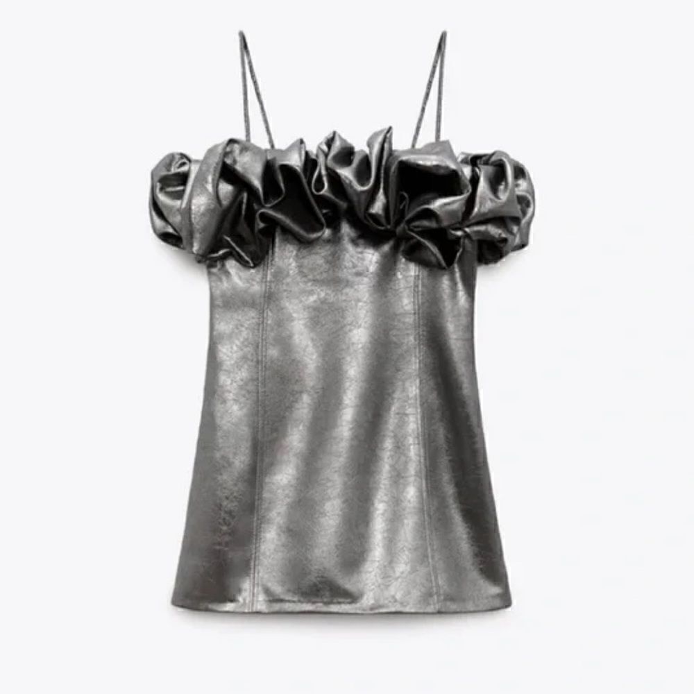 Zara Voluminous Short Dress Size Small - Picture 2 of 9